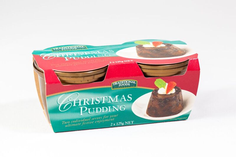 tf twin pk christmas pudding 2x125g